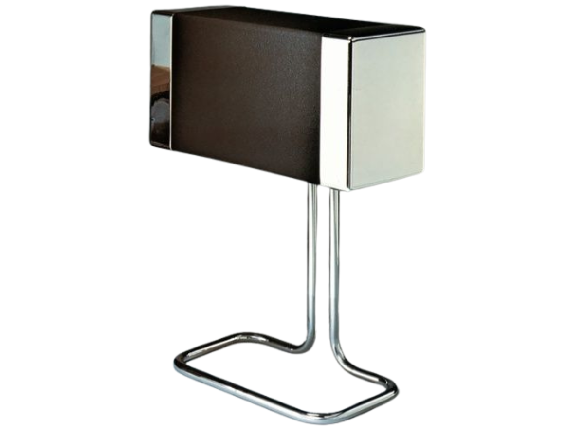 Gale GS401A loudspeaker with chrome end caps and fully wrapped cloth