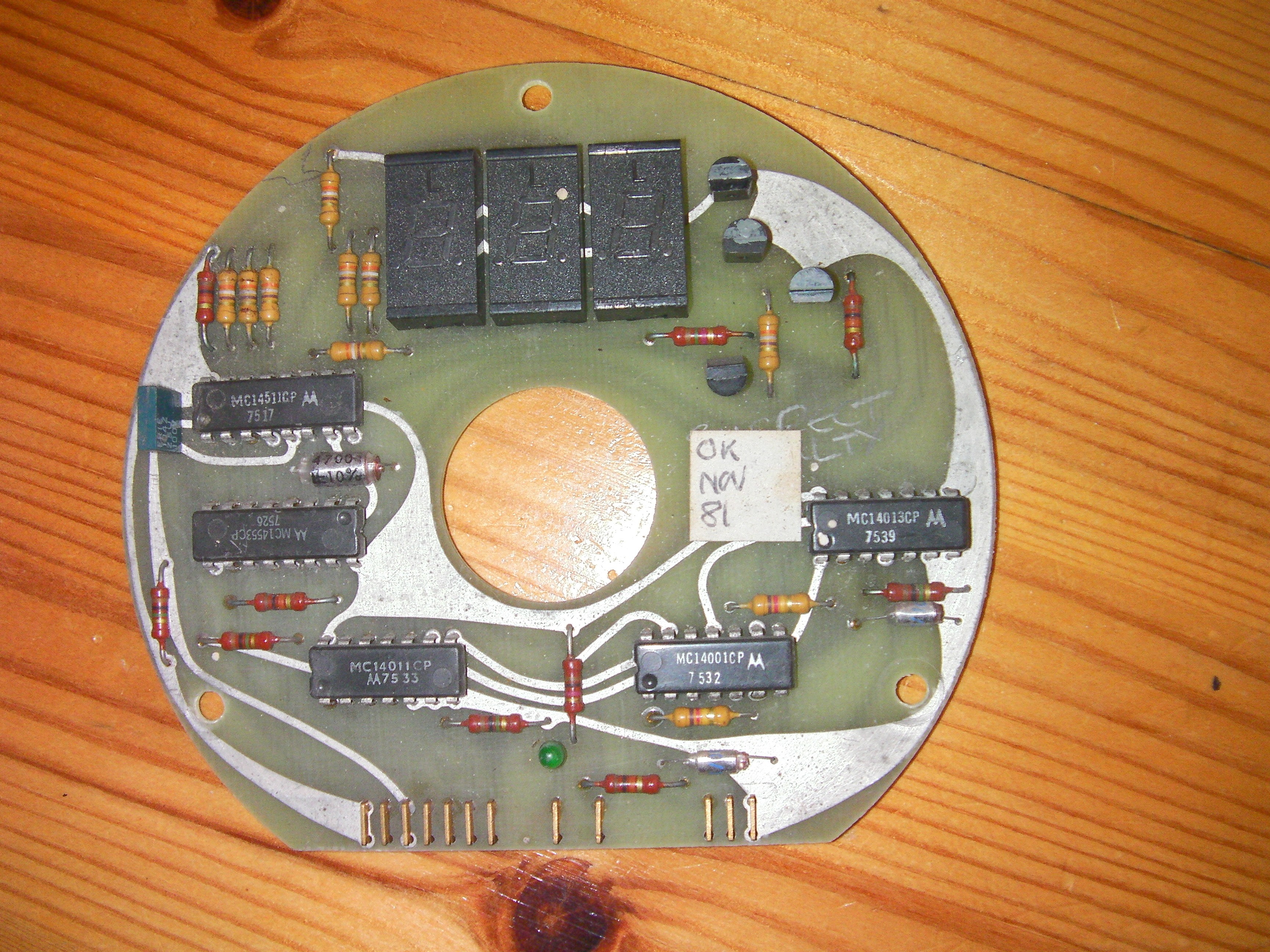 Display Interface board (Disk 1, 3155ST), component side