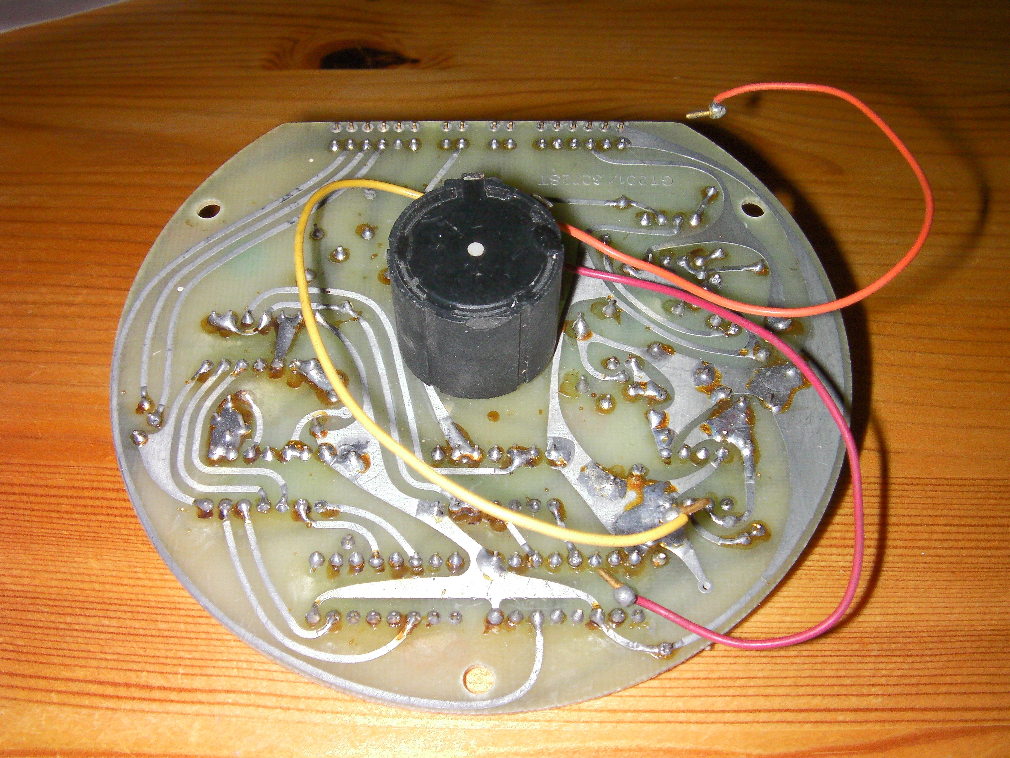 Servo Motor Drive board (Disk 2, 3272ST), underside copper and solder